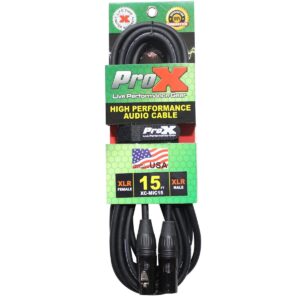 ProX XC-MIC15 15' Xlr Cable