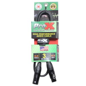 ProX XC-MIC03 3' XLR-F to XLR-