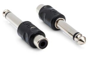 Hosa GPR-101 RCA Female to 1/4" TS Adapter