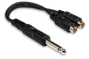 Hosa YPR-103 1/4 ts-dual Rca F