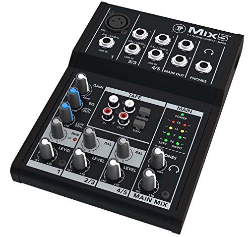 Mackie Mix5 5ch Mixer, 5-input